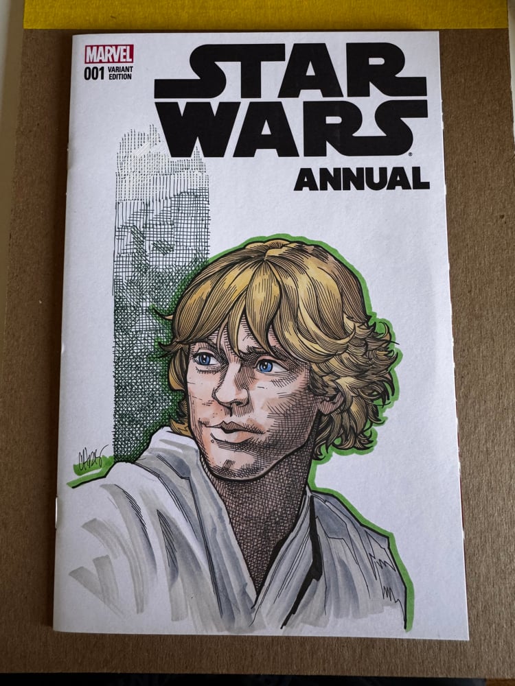 Image of Star Wars sketch cover (Luke)