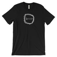 Resist wreath tshirt - Black