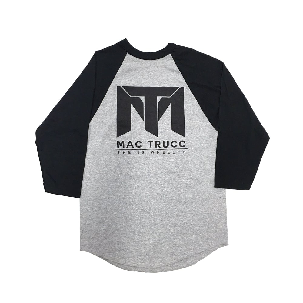 Image of MT Logo Baseball T (Heather Gray/Black)
