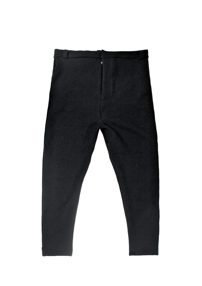 Image of Cropped Wool Trousers