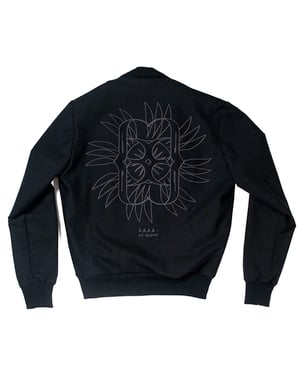 Image of Contrast Zip Embroidered Bomber