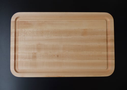 Image of Large Cutting Board with Tropical Pineapple Inlay Design