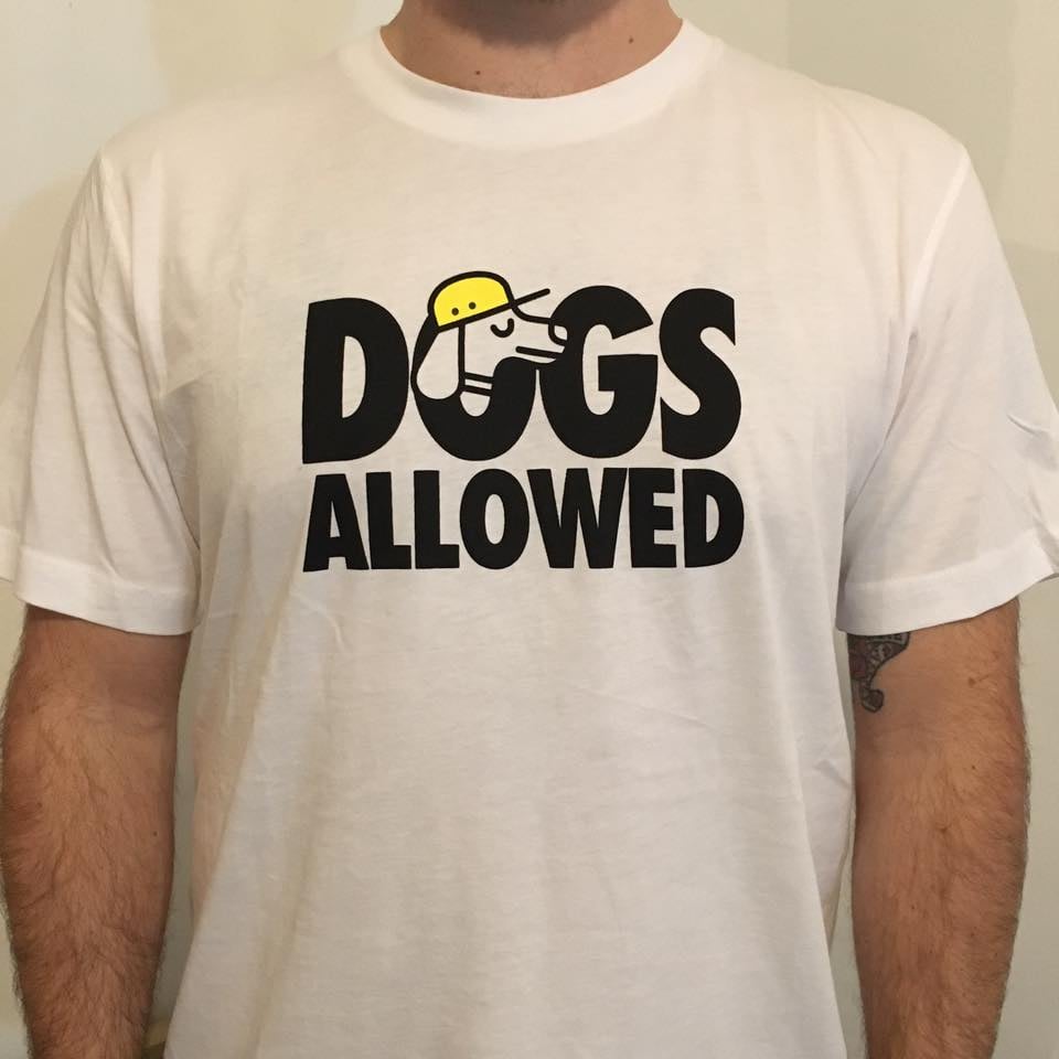 Image of DOGS ALLOWED WHITE TEE