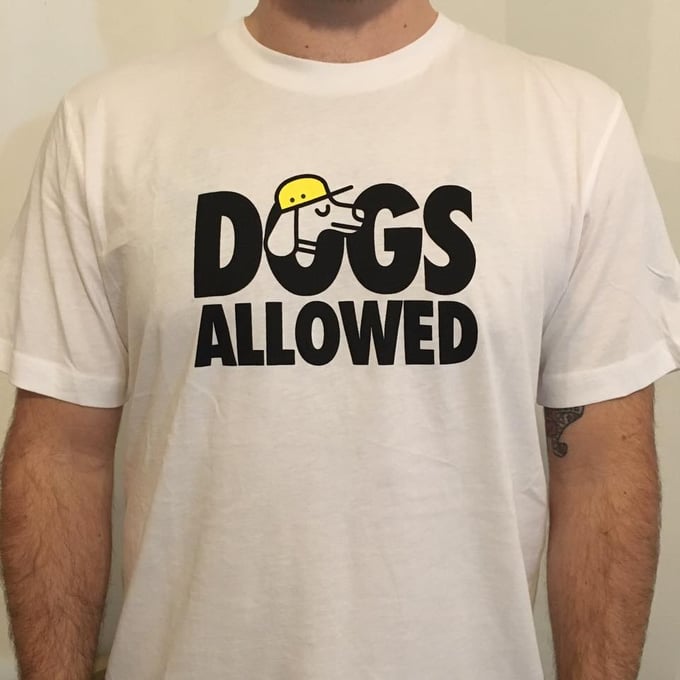 Image of DOGS ALLOWED WHITE TEE