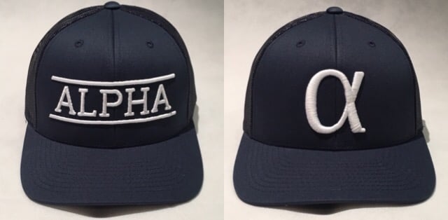 Image of ALPHA Navy Mesh Trucker