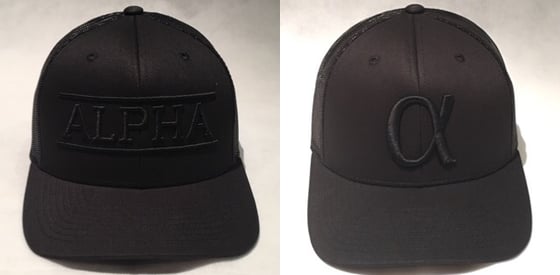 Image of ALPHA Black Mesh Trucker