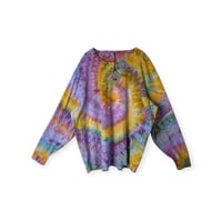Image 1 of XXL Unisex Adult Soft Long Sleeve Tee in Soft Spiral Ice Dye