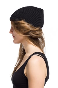 Image 1 of WOOLEN BEANIE Black