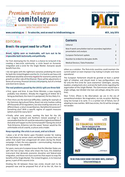 Image of PACT Premium Comitology Newsletters