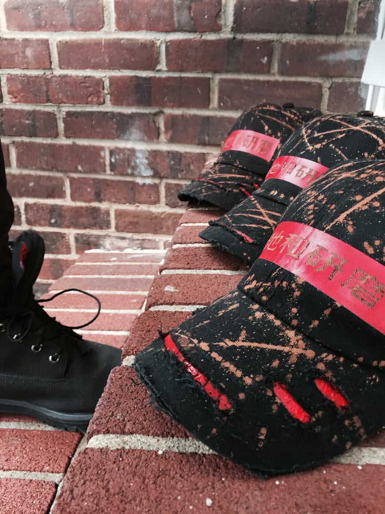 Image of "Lay Low N Grind" Distressed w/ paint
