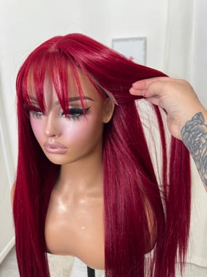 Image of Ruby bangs luxury pre cut lace (ready to ship) 