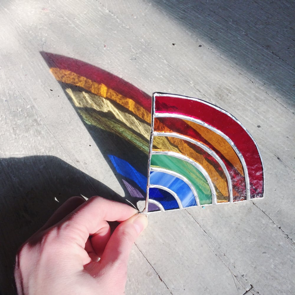 Image of Rainbow Suncatcher - 10% of proceeds to the ACLU