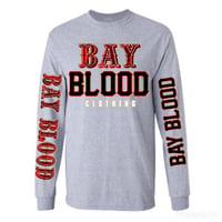 Image 1 of "Frisco" Bay Blood Long Sleeve Tee (grey)