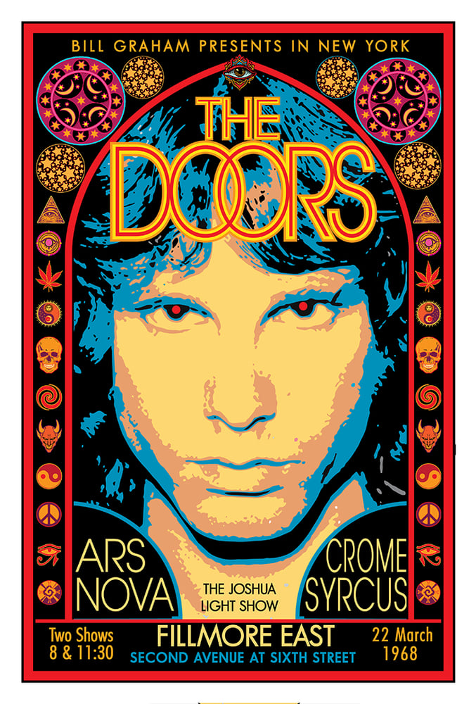 Image of THE DOORS at the FILLMORE EAST • MARCH 1968