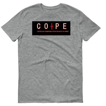Image of NEW FULL LOGO COPE CHRIST GREY 