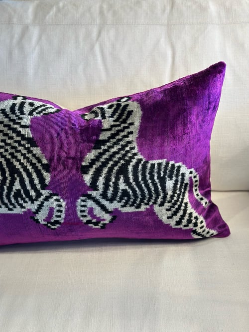 Image of Ikat Zebra Cushion 