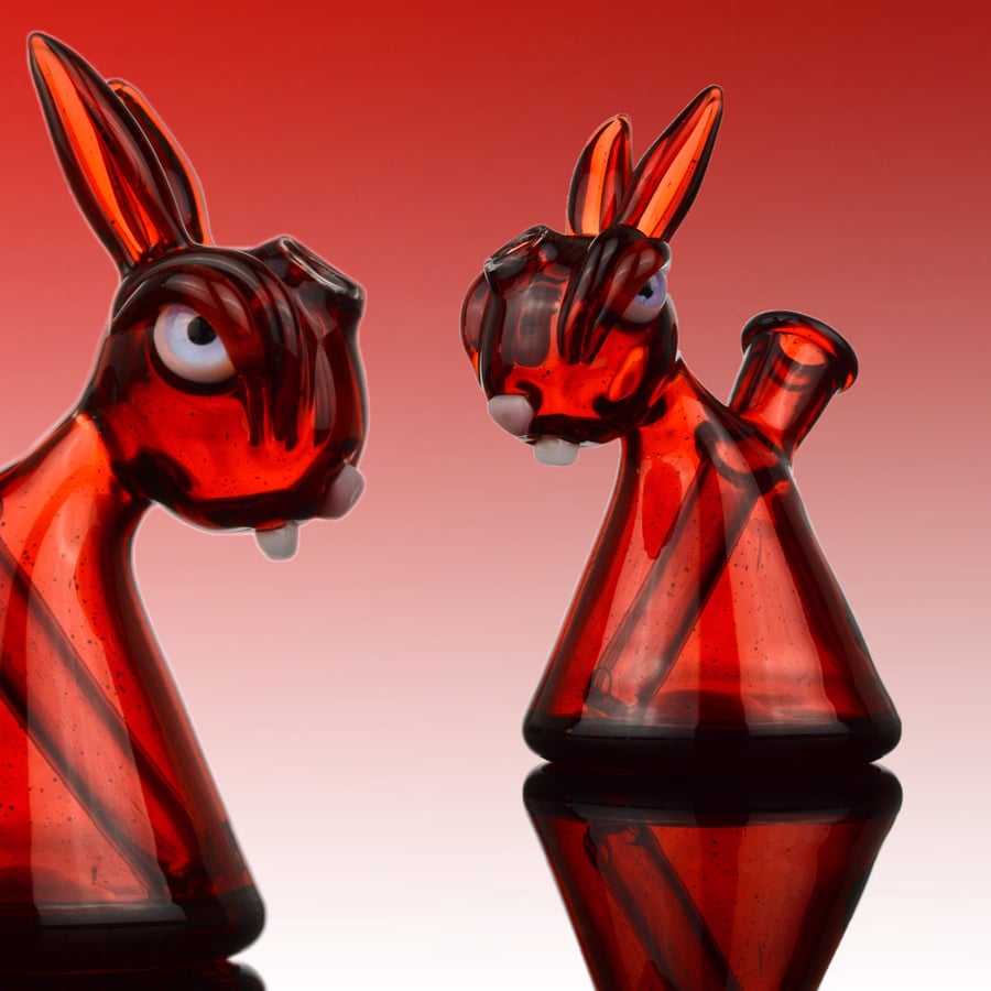 Image of Vibeglass Pomegranate Bunny Beaker 