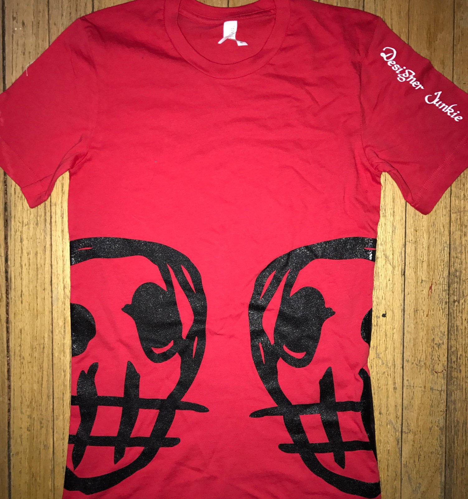 Black red sales designer shirt