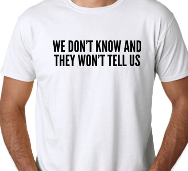 Image of We Don't Know T-shirt