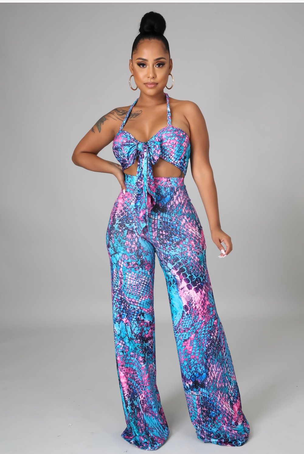 Image of Blue Raspberry Pants Set
