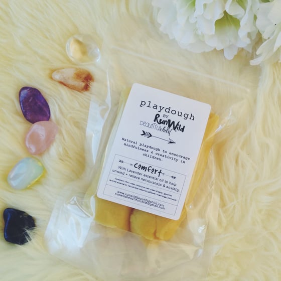 Image of COMFORT: Handmade playdough with lavender essential oil