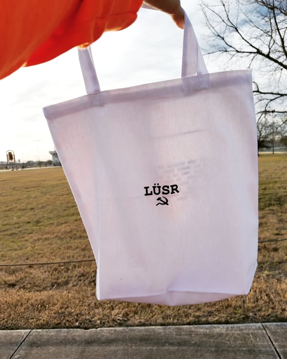 Image of LÜSR - TALES OF THE UPRISING TOTE BAG
