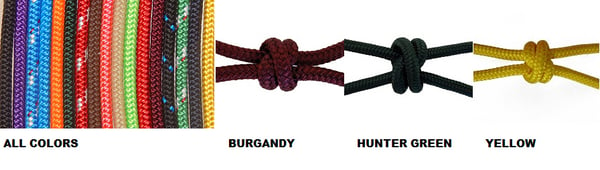 Image of COLOR OPTIONS FOR - Double Braid Polyester 1/4"