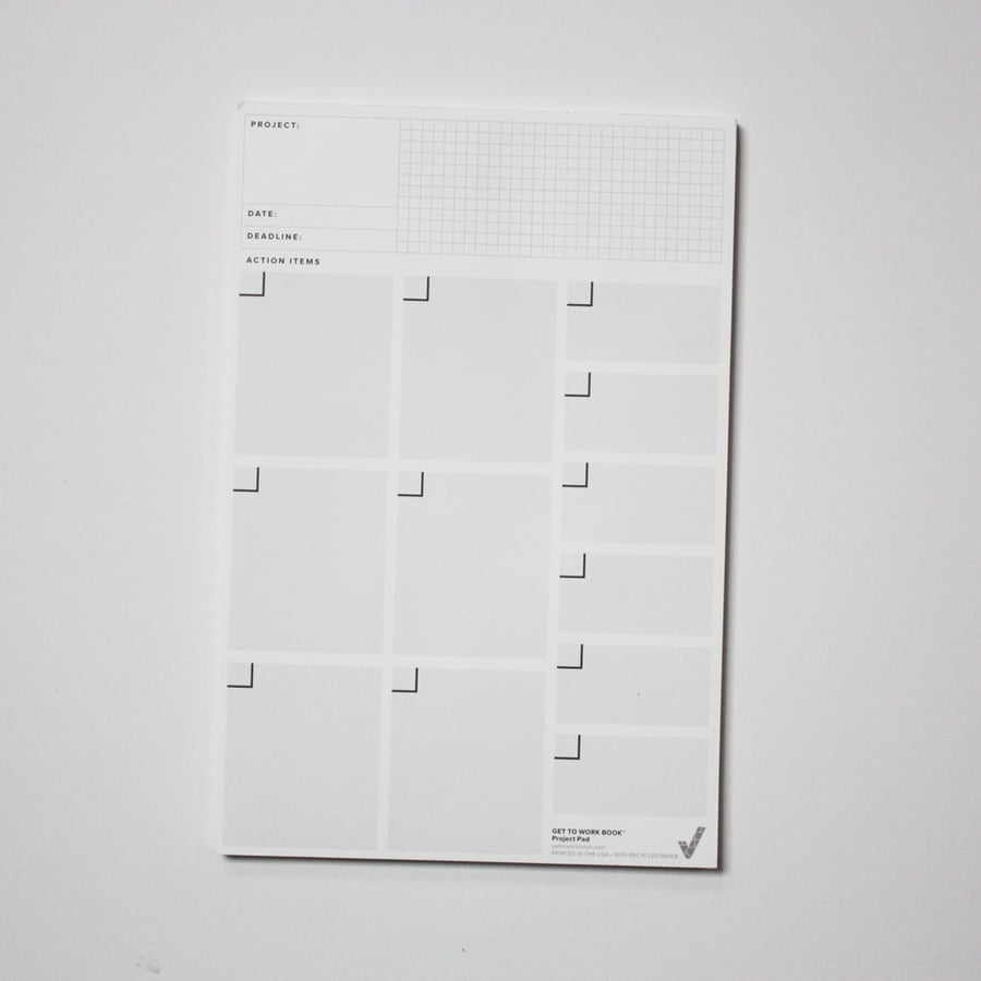 Image of PROJECT BREAKDOWN NOTEPAD - PRE-ORDER