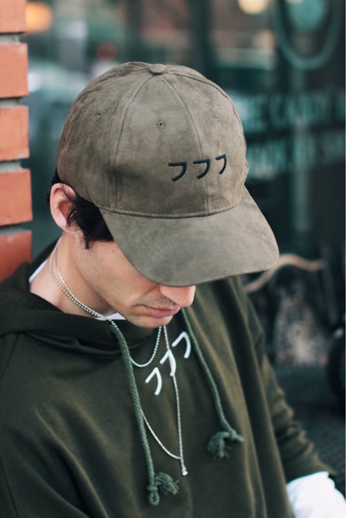 Image of 3/4 SLEEVE EXTENDED HOODIE - OLIVE