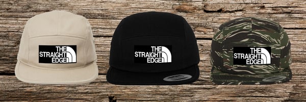 Image of The Straight Edge "North Face" Rip Off 5 Panel *PRE ORDER*