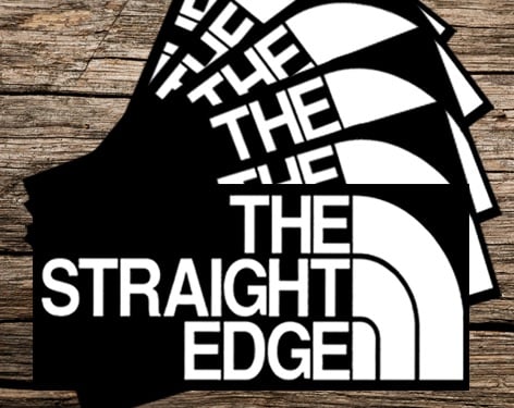 Image of The Straight Edge "North Face" Rip Off Patch *PRE ORDER*