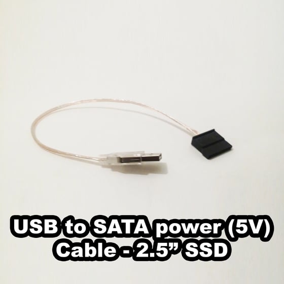 Image of USB to SATA power cable for SSD