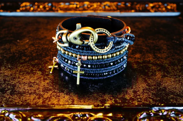 Image of Bracelet vintage cristal cross