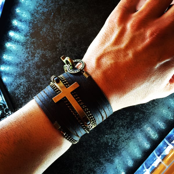 Image of Bracelet spartan cross