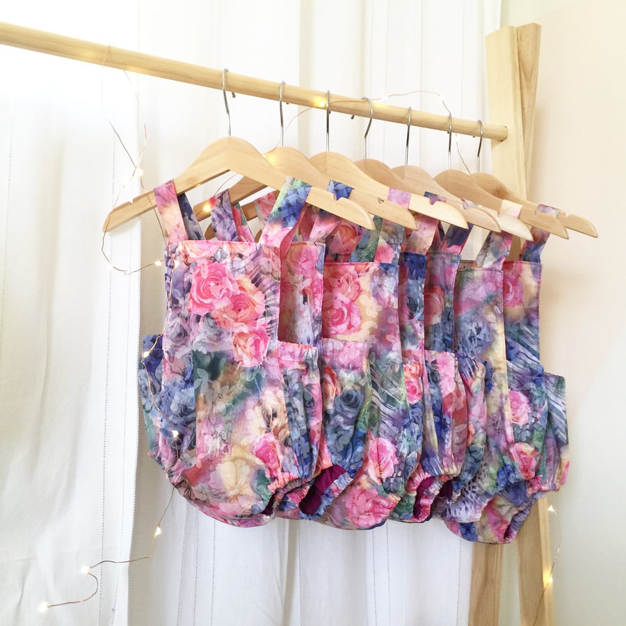 Image of Pink Floral - Romper