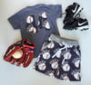 Custom Baseball Boy Shorts and Pocket Tee