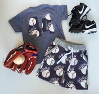 Image 2 of Custom Baseball Boy Shorts and Pocket Tee