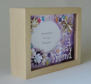 Image of My Best Friend - Heart and Flowers (00182) Free Postage and Packing