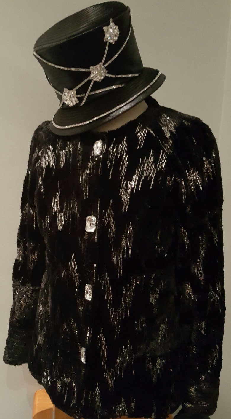Image of Black Sequence Top