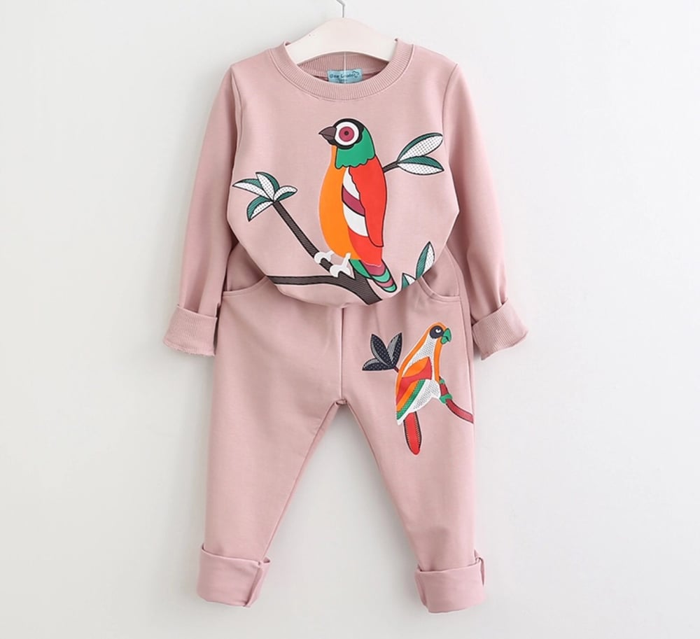 Image of Tuscan Bird Print - Top and Bottom set