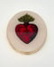 Image of M Heart Oval Mushroom/Red