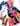 Ready Made Bright Floral Midi A-line Shift Dress with Free Postage 