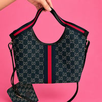 Blue denim GuGu bag