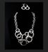 Image of Silver Multi  Circle Necklace Set