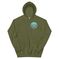 Image 1 of Classic Logo Unisex Hoodie with front and rear graphic
