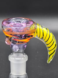 Image 2 of UV Reactive 14mm Slide With Horn 