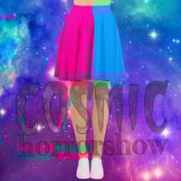 Image 1 of Pink n Blue Skater Skirt