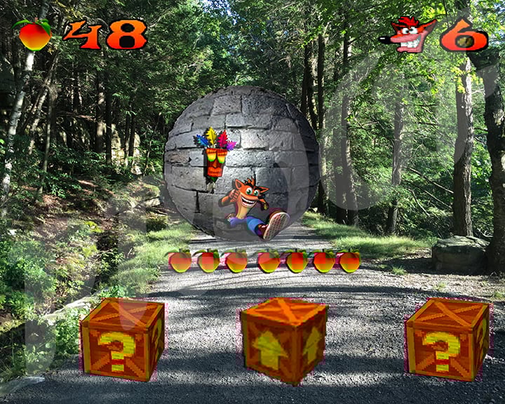 Image of Crash Bandicoot races through Minnewaska State Park