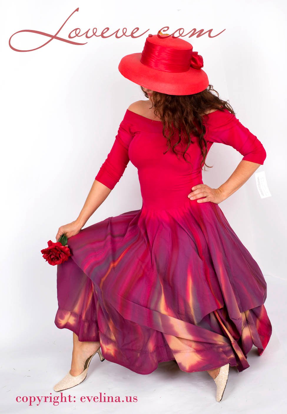 Image of Luna Luz Tie-Dye Boutique Dress with Interior Ties