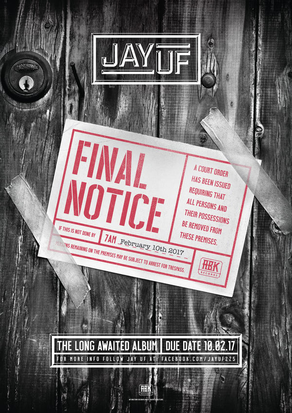 Image of Limited Edition 'Signed' FINAL NOTICE Poster